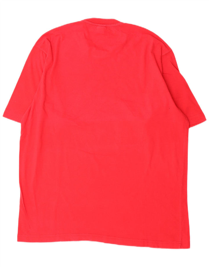 Adidas Herren Grafik T-Shirt Top Große rote Baumwolle
