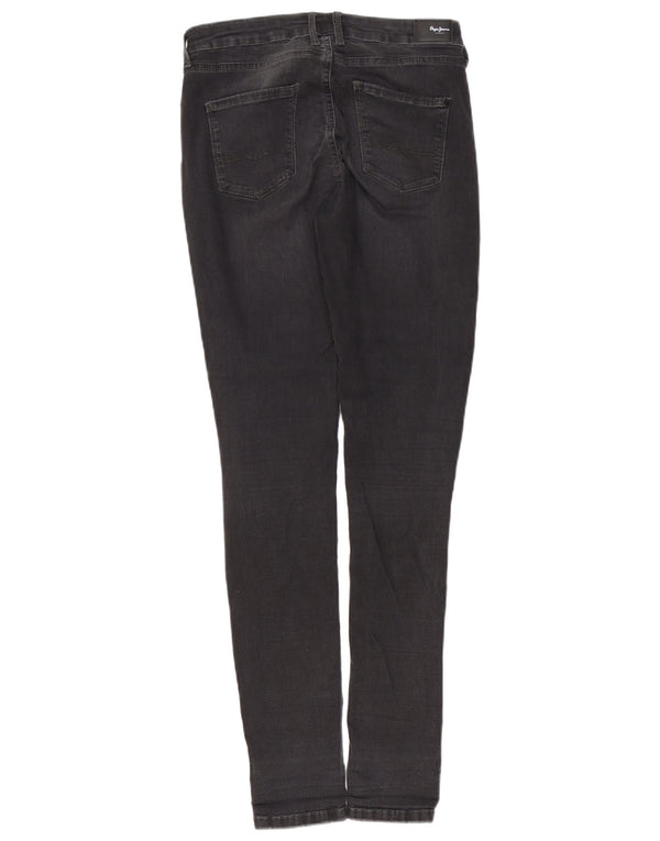 PEPE JEANS Damen Skinny Jeans W29 L32 Schwarze Baumwolle