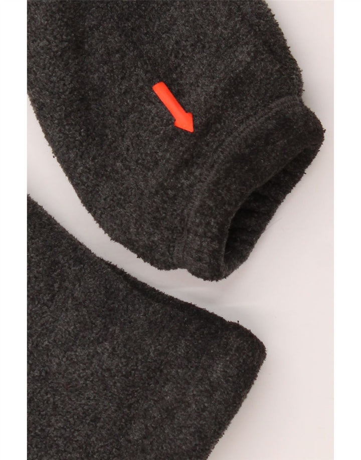 Gant Herren-Kapuzenpullover mit grafischem Reißverschluss, mittelgrau geflecktes Polyester