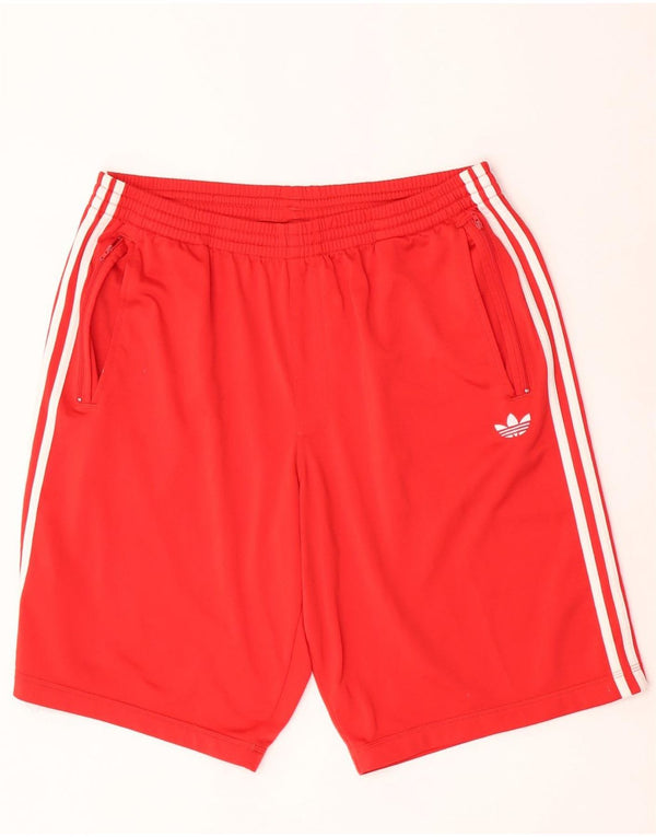 Adidas Herren Sport Shorts XL Rot Polyester
