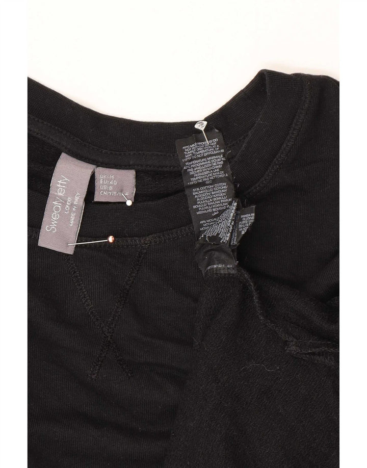 Sweaty Betty Damen-Sweatshirt in Übergröße, Größe M, Schwarz, Baumwolle, UK 14