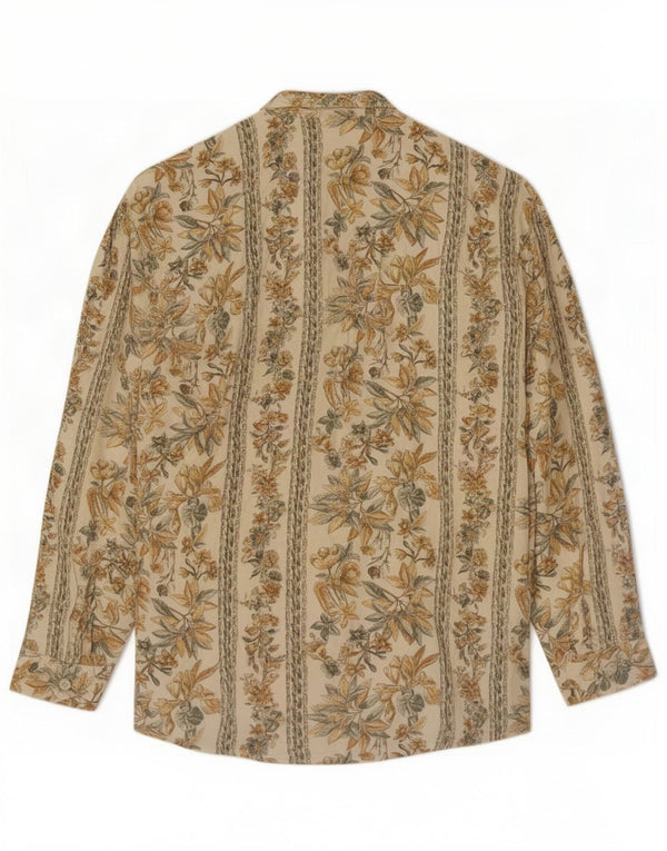 Campus Club Jungen-Shirt 10–11 Jahre, beige geblümt
