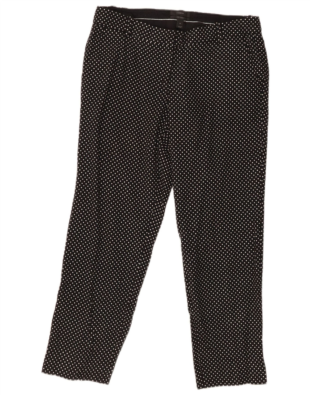J. CREW Slim Capri-Hose für Damen, US 6, M, W30, L25, Schwarz gepunktet