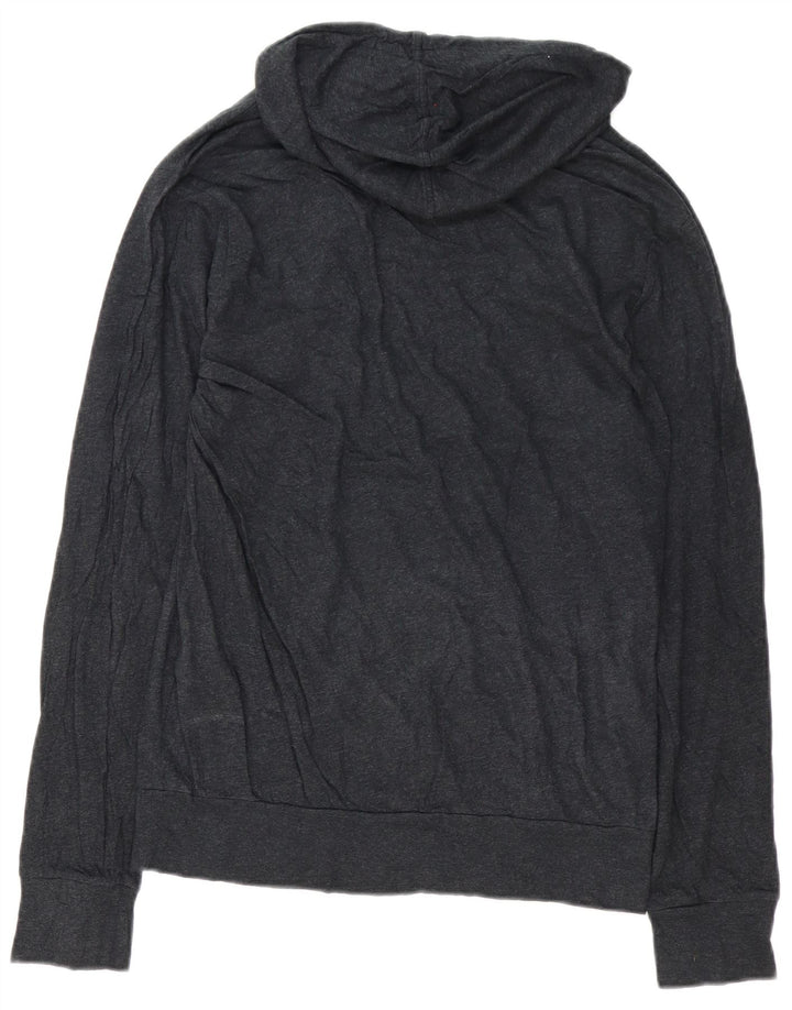 Lacoste Herren-Kapuzenpullover, Größe 4, mittelgraue Baumwolle