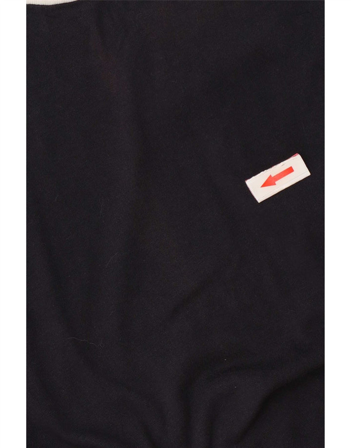 Cos Herren-T-Shirt-Oberteil, mittelgroß, marineblau, Baumwolle