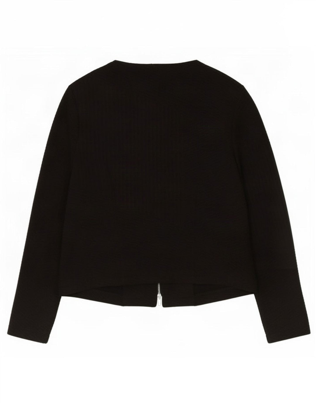 Marks & Spencer Damen-Blazer mit durchgehendem Reißverschluss, UK 12, Mittelschwarz, Polyester
