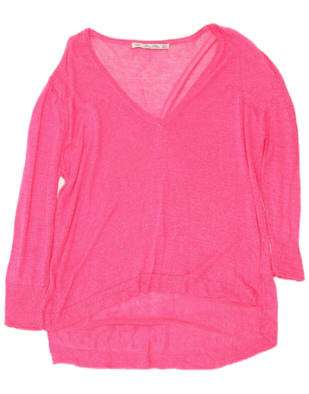 Zara Damen-Pullover mit V-Ausschnitt, Gr. 16, Rosa