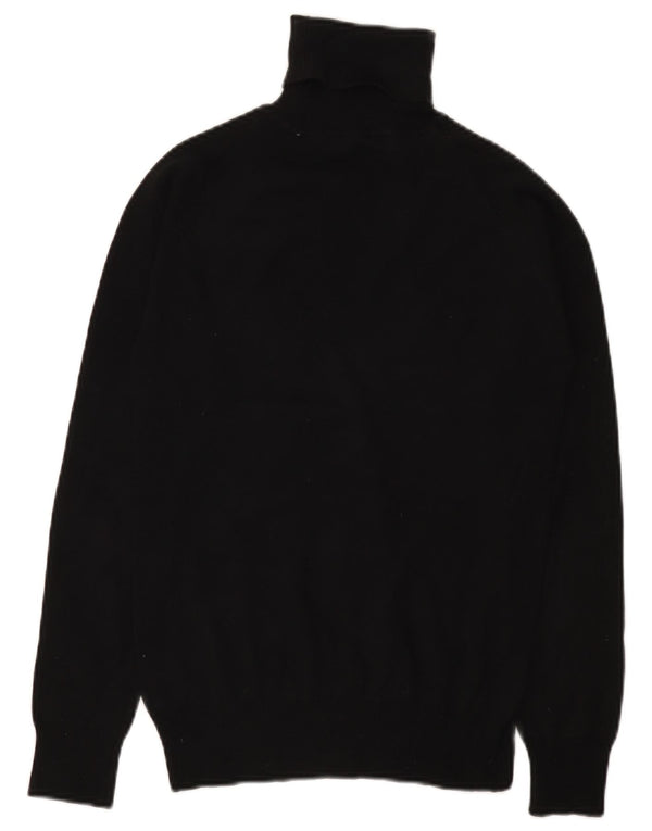 Zara Damen-Pullover mit Rollkragen, Gr. 44, Größe L, Schwarz, Baumwolle