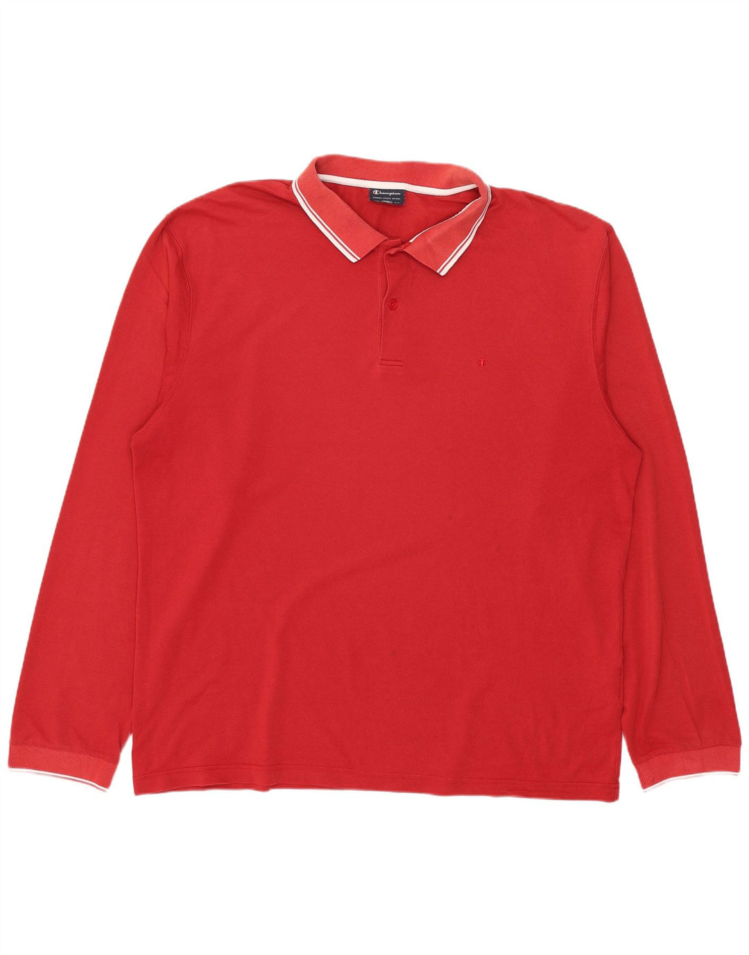 Champion Herren Langarm-Poloshirt 2XL Rot