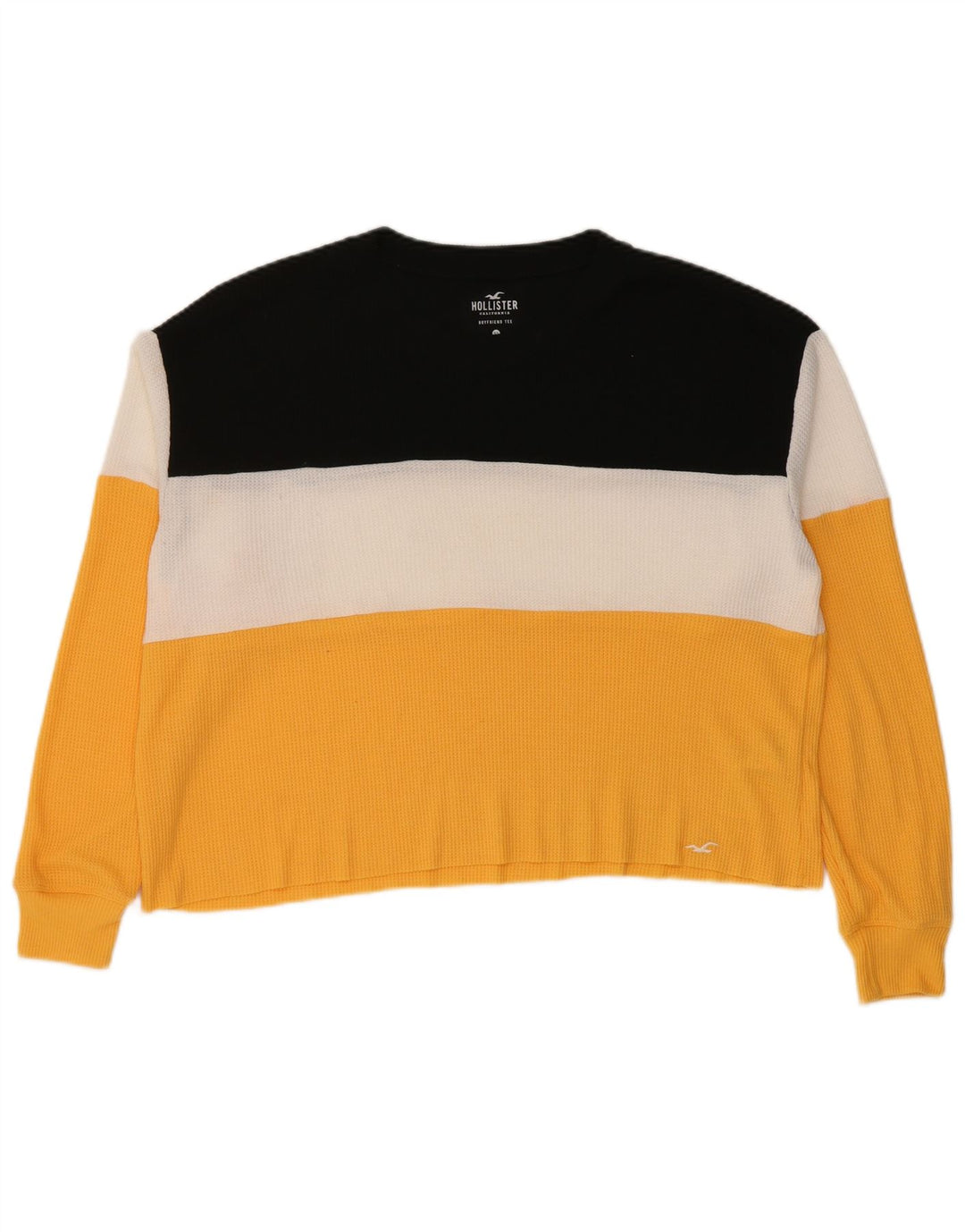HOLLISTER Damen-Pullover mit Rundhalsausschnitt, Gr. 6, XS, mehrfarbig