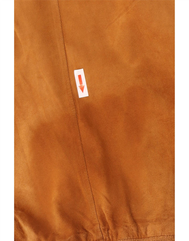 Gimo's Herren-Bomberjacke aus Wildleder, Gr. 40, großes beiges Leder
