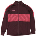 Nike Herren Dri Fit Trainingsanzug Top Jacke Medium Maroon Geometrisches Polyester