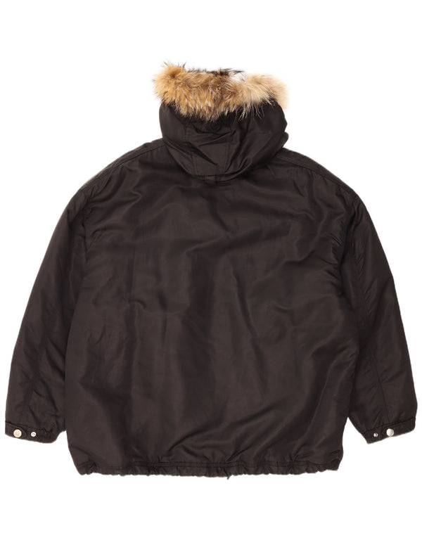 COLMAR Herren-Windjacke mit Kapuze, UK 42, XL, Schwarz, Polyamid