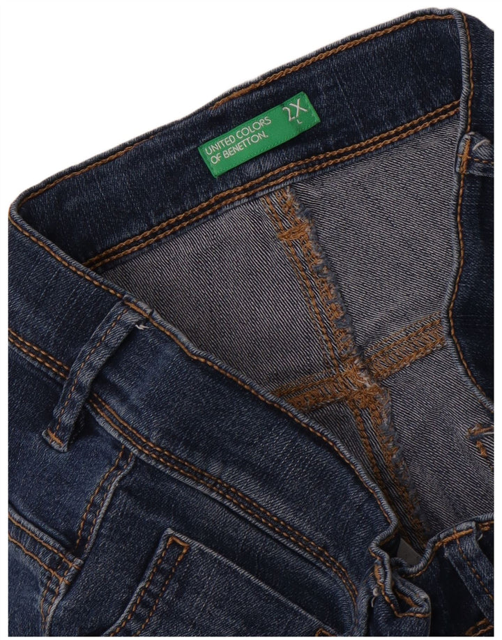 Benetton Jungen-Jeansshorts, 15–16 Jahre, 2XL W30, Blau