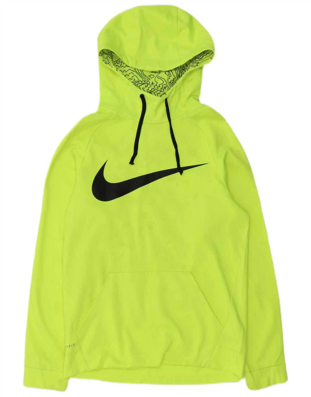 Nike Herren Dri Fit Graphic Kapuzenpullover, Größe S, Grün, Polyester