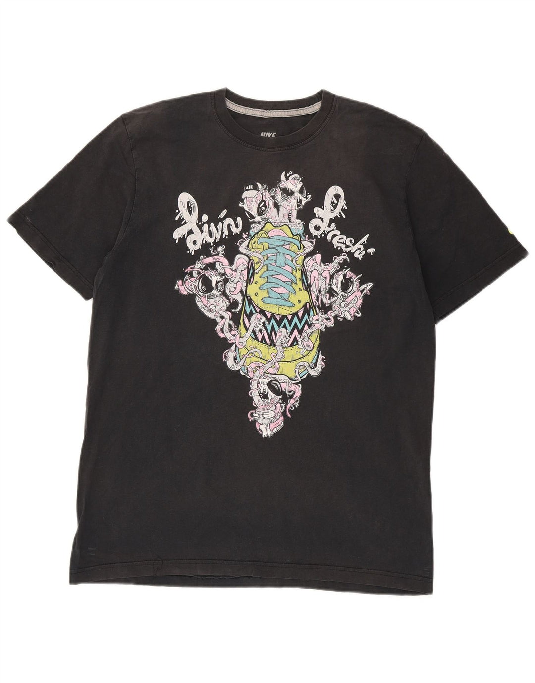 Nike Herren-T-Shirt mit Standard-Passform und Grafik, Größe L, Schwarz