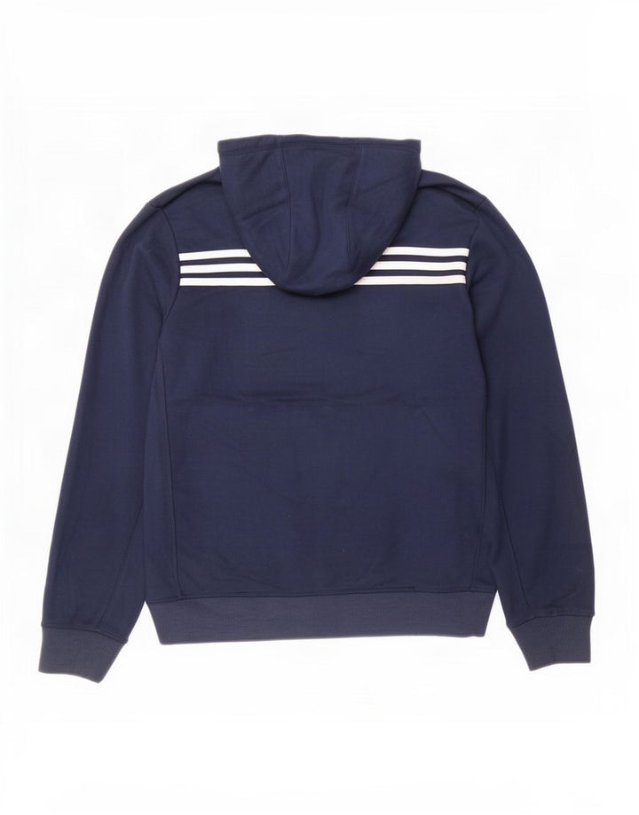 Adidas Herren Real Madrid Kapuzenpullover Mittelgroßes marineblaues Polyester