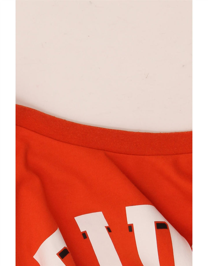 Adidas Herren Grafik T-Shirt Top Large Orange