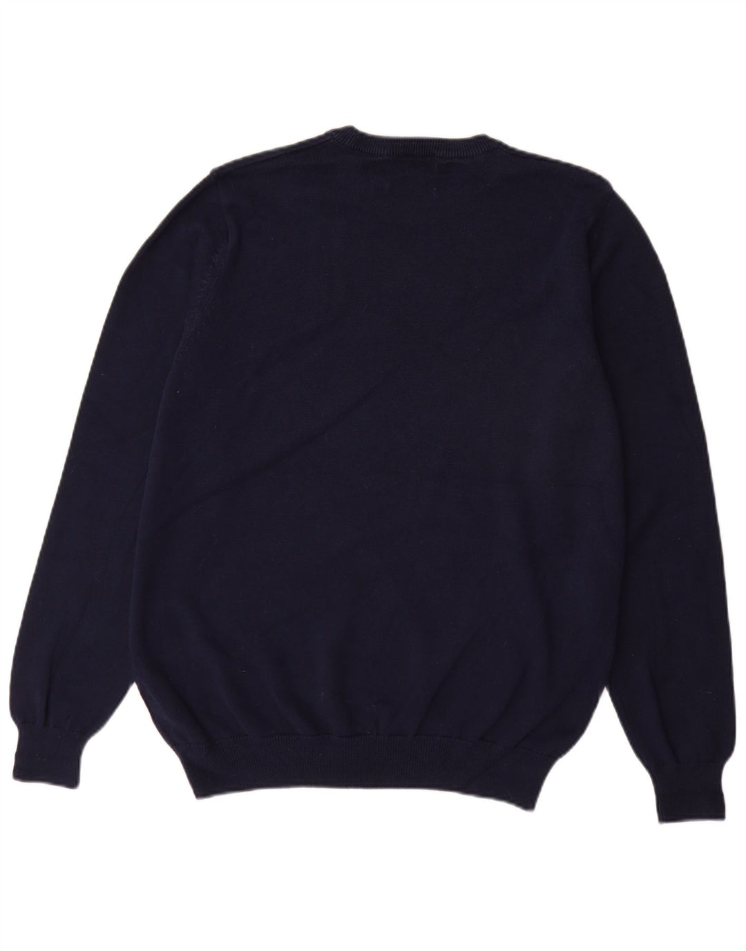 Marks & Spencer Herren-Pullover mit Rundhalsausschnitt, groß, marineblaue Baumwolle