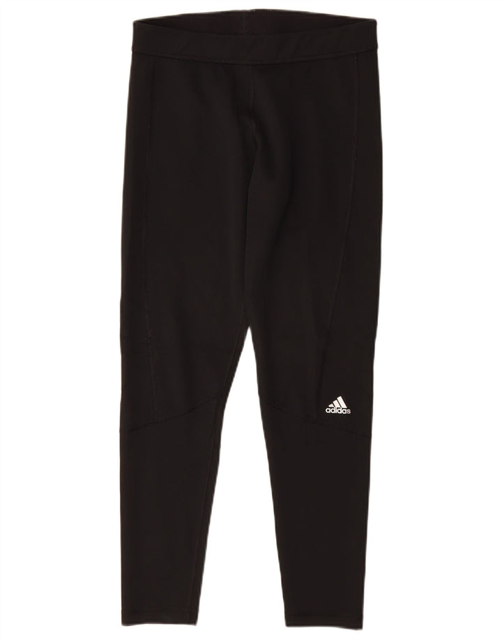 Adidas Damen Climalite Leggings UK 8 Small Schwarz