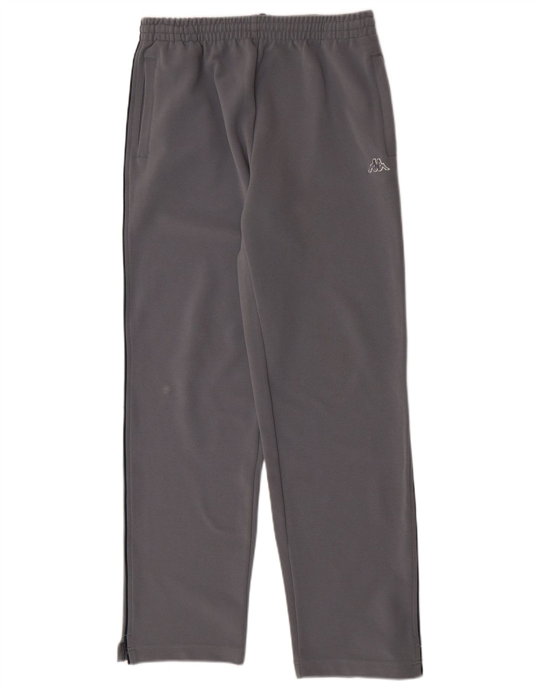 Kappa Herren-Trainingshose aus mittelgrauem Polyester
