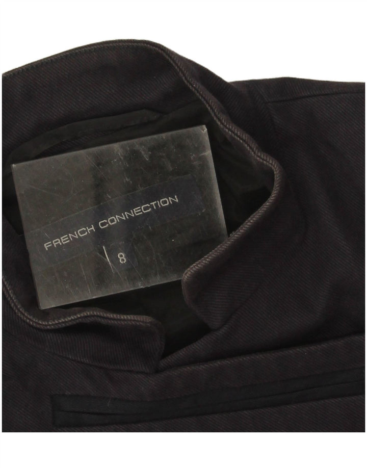 French Connection Damen-Blazerjacke mit 6 Knöpfen, Gr. 8, Marineblau, Baumwolle