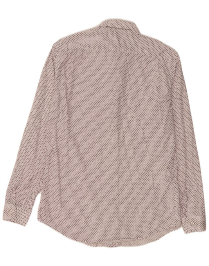 PAUL SMITH Herrenhemd Größe 15 38 Mittelweißes Paisleymuster