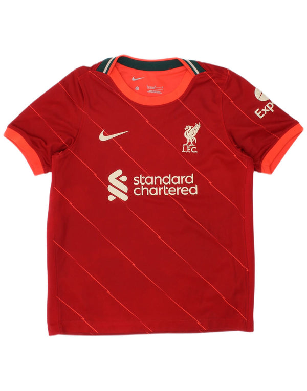Nike Liverpool Grafik-T-Shirt für Jungen, 6–7 Jahre, großes rotes Polyester