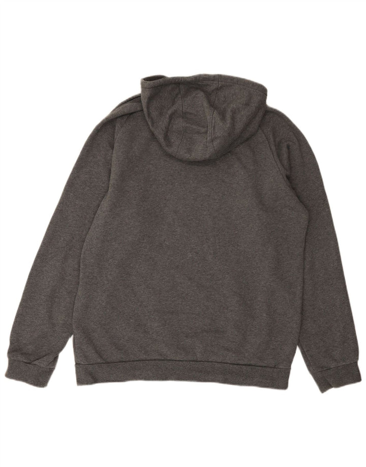 Adidas Herren Kapuzenpullover, groß, graue Baumwolle