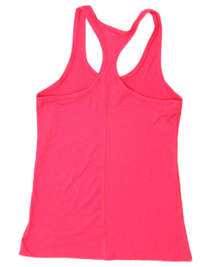Nike Damen Dri Fit Weste Top UK 8 Small Rosa Polyester