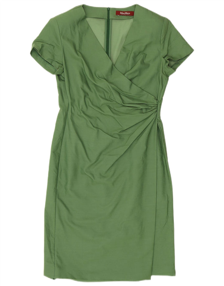 MAX MARA Damen Etuikleid UK 12 Mittelgrün