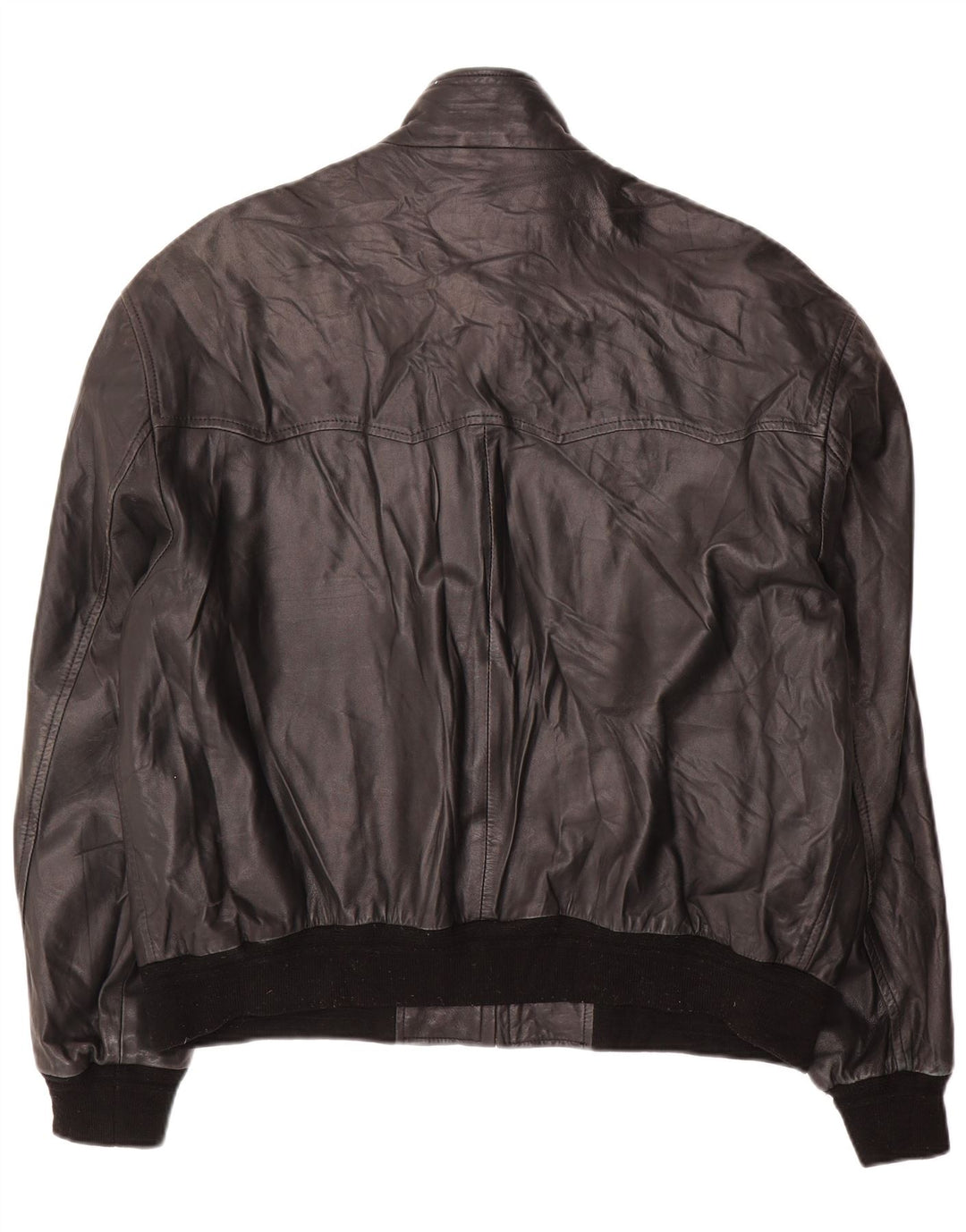 Conbipel Herren Leder Bomberjacke IT 54 XL Schwarzes Leder