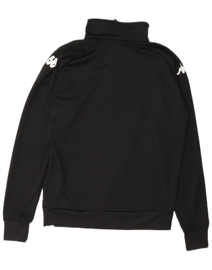 Kappa Herren Graphic Pullover Trainingsanzug Top Jacke Medium Schwarz Polyester