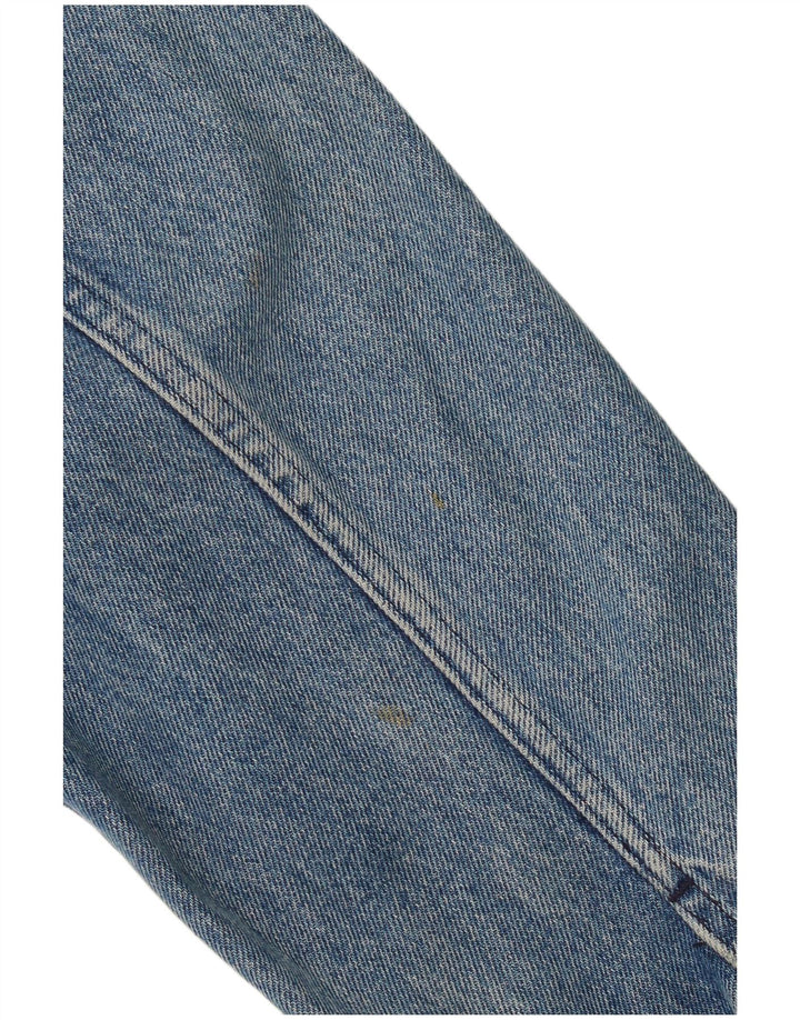 Trussardi Damen Übergroße Jeansjacke UK 18 XL Blaue Baumwolle