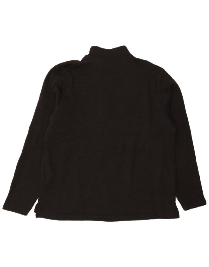 Wrangler Herren-Sweatshirt mit Reißverschluss am Hals, XL, Schwarz, Polyester