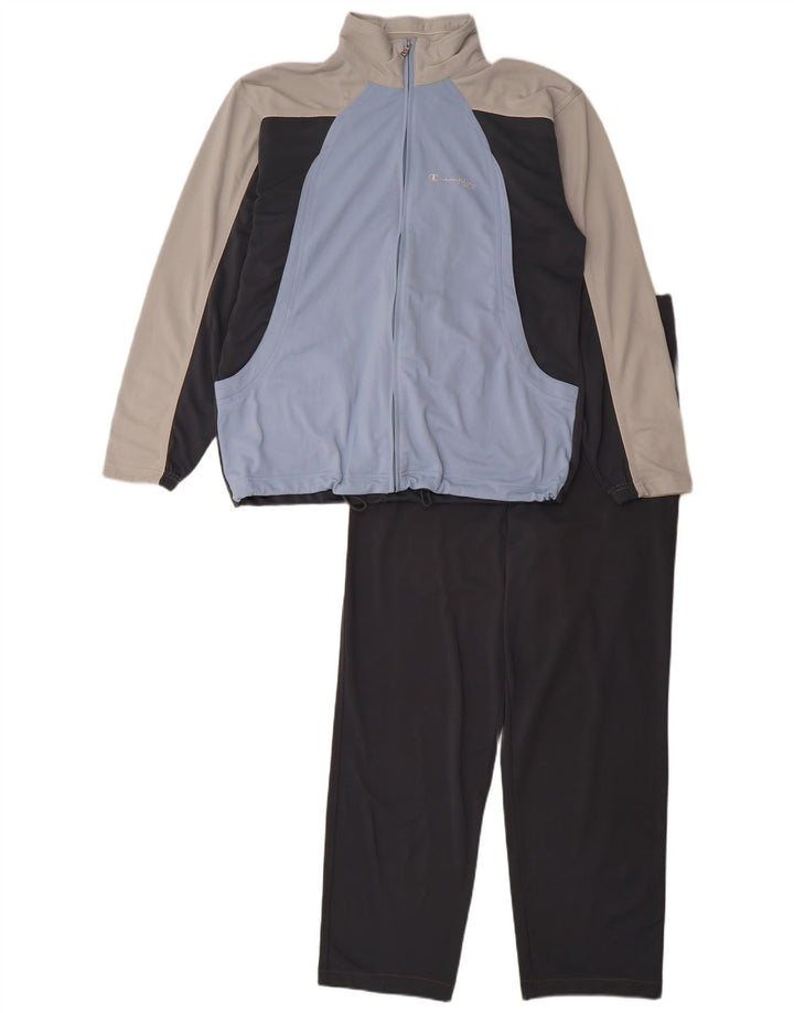 Champion Herren-Trainingsanzug, Mittelschwarz, Farbblock-Polyester