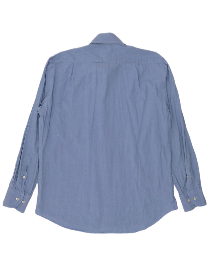 Roccobarocco Herrenhemd Größe 15 1/2 39 Mittelblau