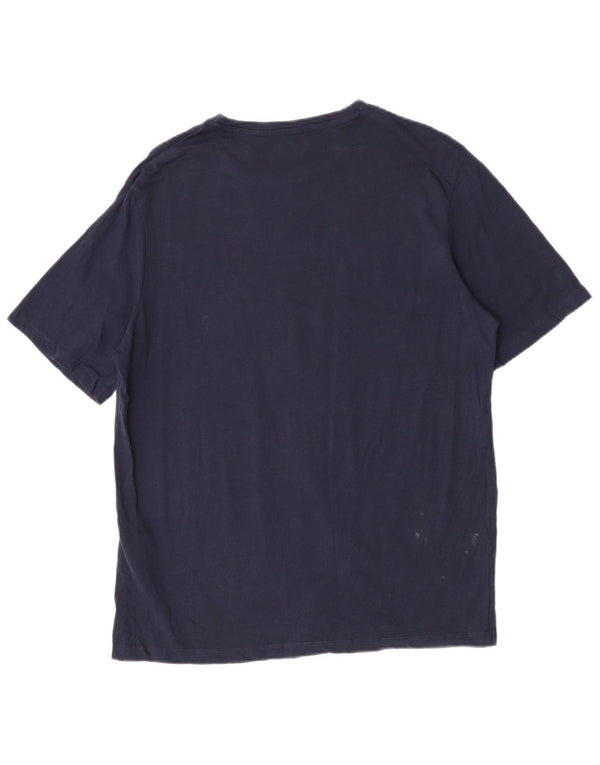 Jack & Jones Herren-T-Shirt mit Grafik, groß, marineblau, Baumwolle