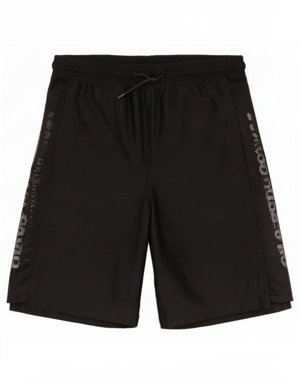 Zara Graphic Sportshorts für Jungen, 13–14 Jahre, schwarzes Polyester