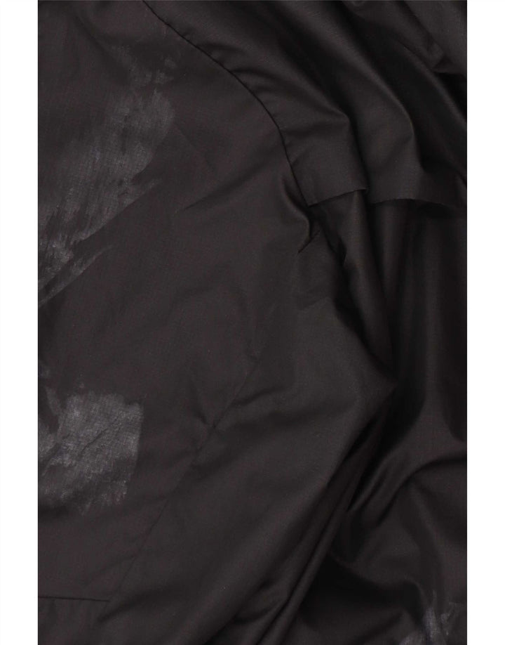 Nike Herren Dri Fit Kapuzen-Regenjacke UK 38 Mittelschwarzes Polyester