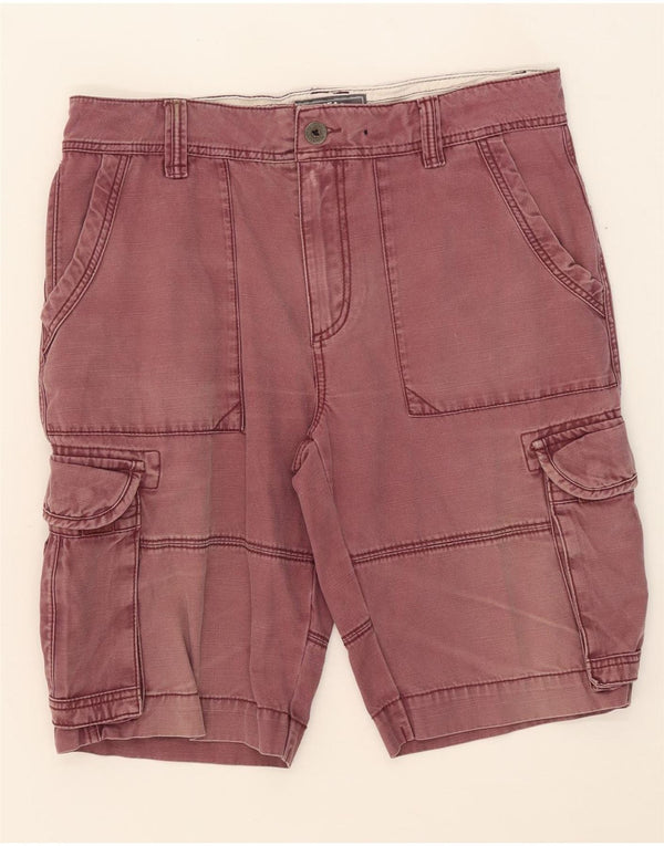 Fat Face Herren-Cargo-Shorts, W34, Größe L, Burgunderrot, Baumwolle