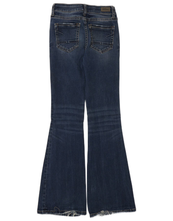 BKE Mädchen-Jeans mit langem Schlag, 9–10 Jahre, W24, L28, blaue Baumwolle
