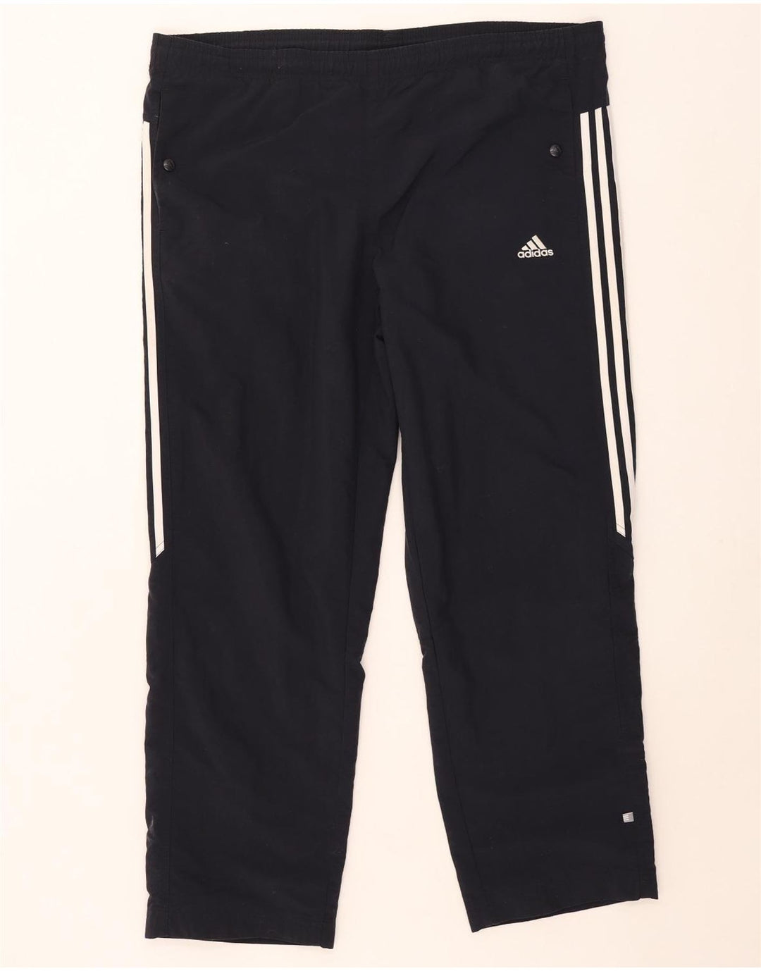 Adidas Herren-Trainingshose XL, marineblau, gestreift, Polyester