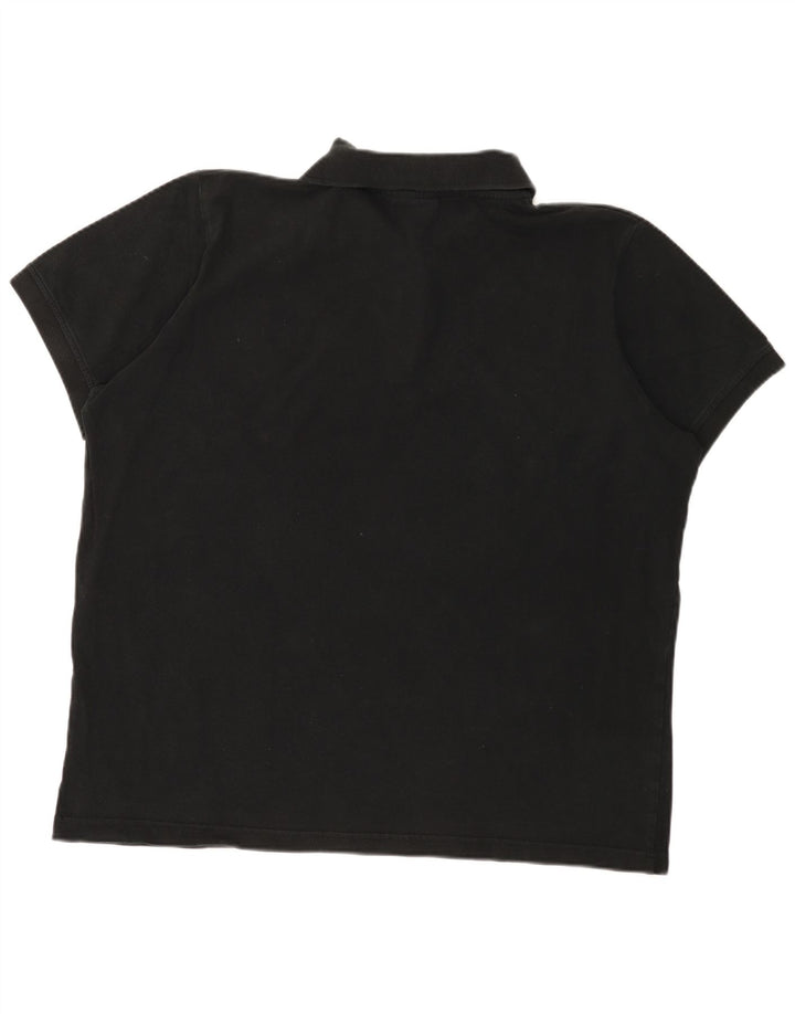 KAPPA Herren Poloshirt 2XL Schwarz Baumwolle