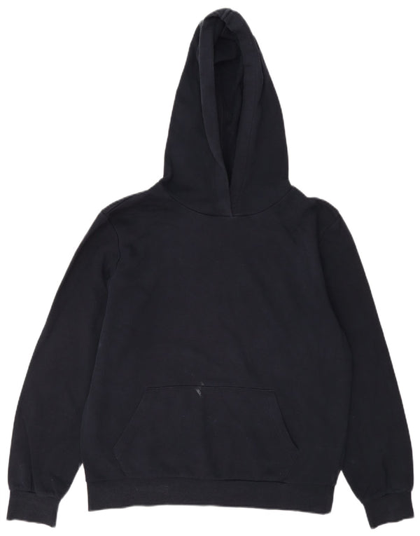 Marks & Spencer Damen-Übergroßer Kapuzenpullover, Größe S, Marineblau, Baumwolle
