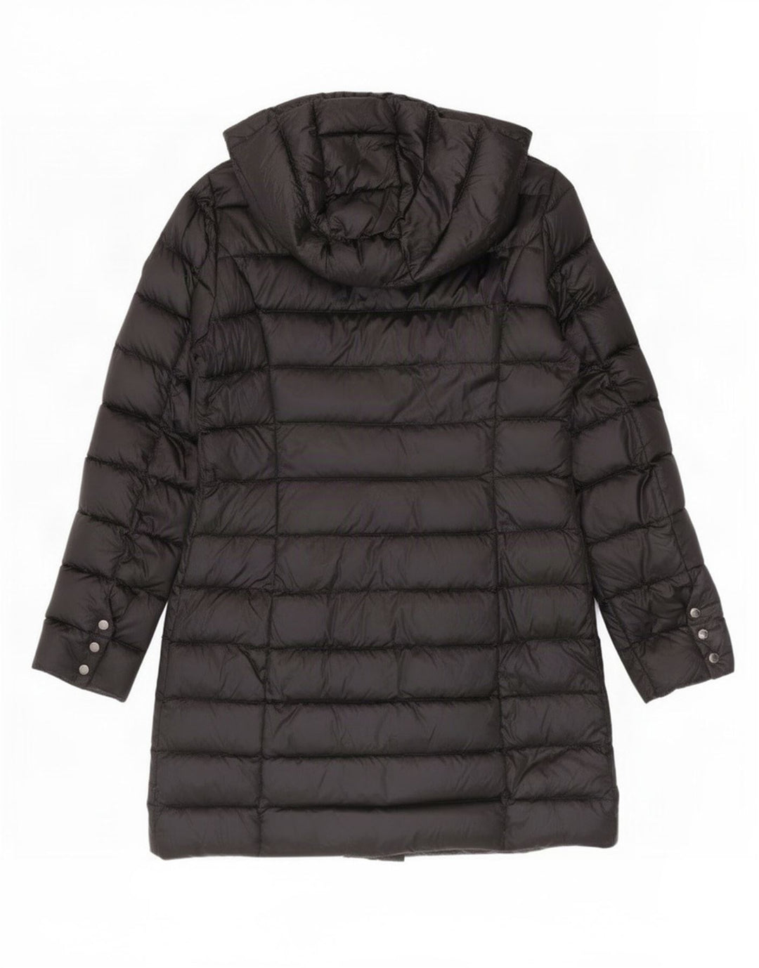 Cape Horn gepolsterter Damenmantel mit Kapuze, Größe 46, großes schwarzes Nylon