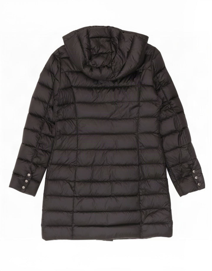 Cape Horn gepolsterter Damenmantel mit Kapuze, Größe 46, großes schwarzes Nylon