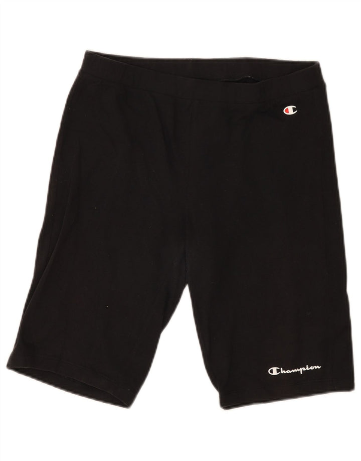 CHAMPION Damen Sportshorts UK 18 XL Schwarz Baumwolle