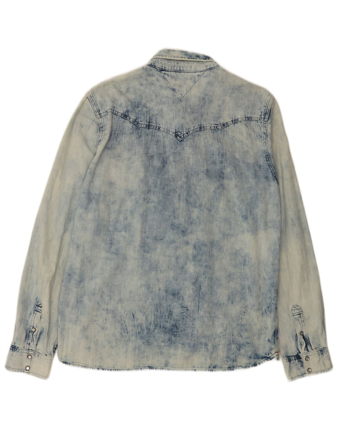 Tommy Hilfiger Herren Jeanshemd XL, blaue Baumwolle