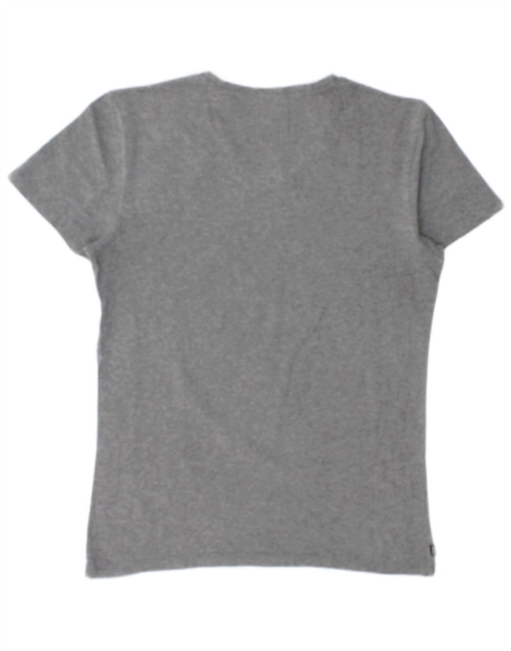 DIESEL Damen T-Shirt Top UK 12 Mittelgrau